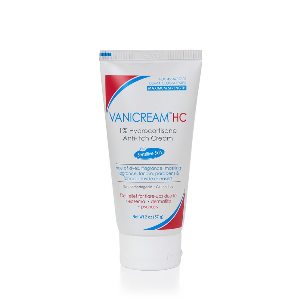 Vanicream 1% Hydrocortisone Anti-Itch Cream - 2 oz - 敏感肌に最適なOTC強度フォーミュラ