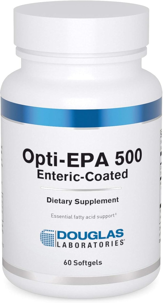 Douglas ラボラトリーズ Opti-EPA 500 | 脳・眼・妊娠・心血管の健康を支える腸コーティング | 60 Softgels