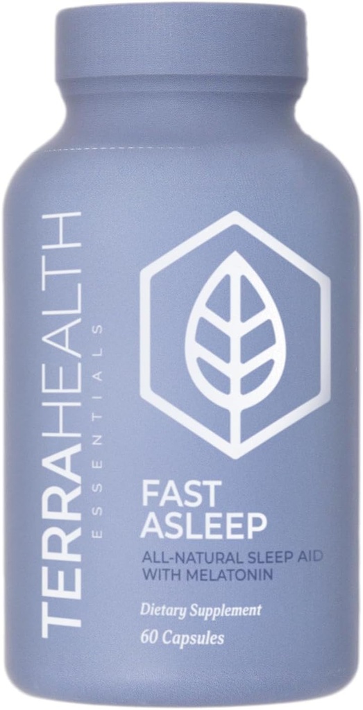 Terra Heath Essentials Fast Asleep - Sleep Support, Helps with Sleeplessness & Restlessness - All Natural, 30 Day Supply