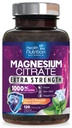マグネシウムのクエン酸塩のカプセル1000mg -筋肉、Nerve、骨および中心の健康サポート、高吸収のクエン酸塩のコンプレックス、グルテンフリー、非GMO - 120のカプセルのための最高の吸収のマグネシウムの粉