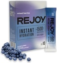 Rejoy – 電解質パウダーパケット、10スティック – 水分補給ドリンクミックスサプリメント – 砂糖無料, KetoとPaleoフレンドリー, ビーガン, 非GMO, 簡単なオープンシングルサービングスティック (ミックスベリー)