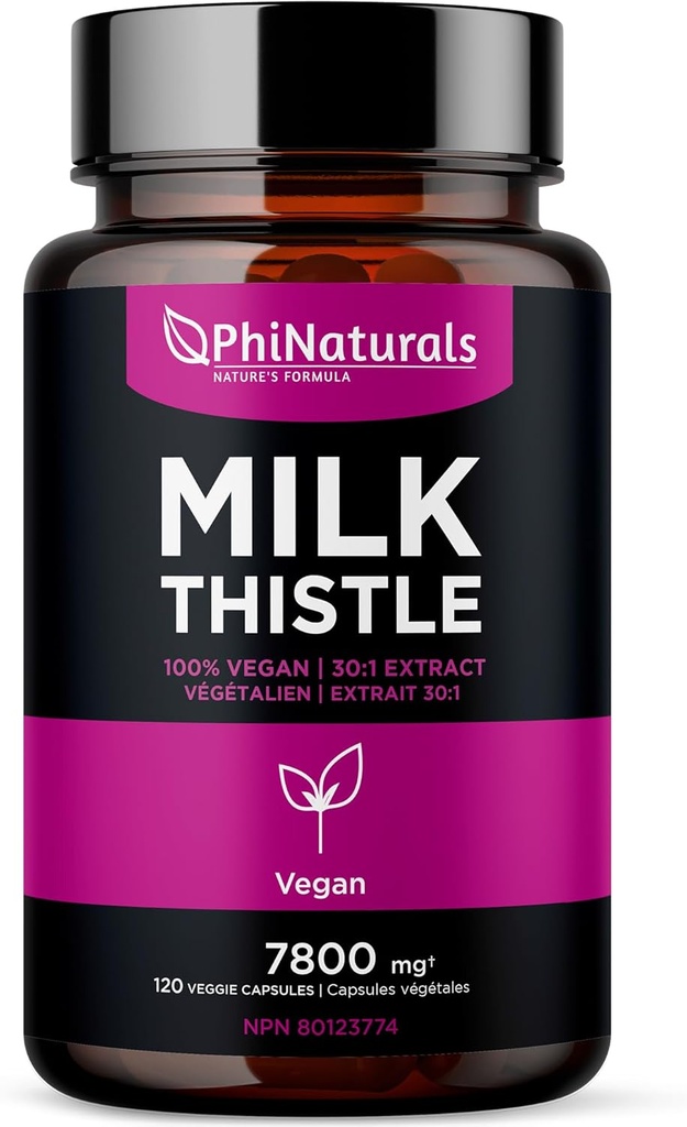 PhiNaturalsのミルクのこの薬のエキスのカプセルの補足の肝臓のDetox 260mg Silymarin 30:1のエキスは7800mgミルクのこの種の肝臓のDetox Silimarinaと等価です