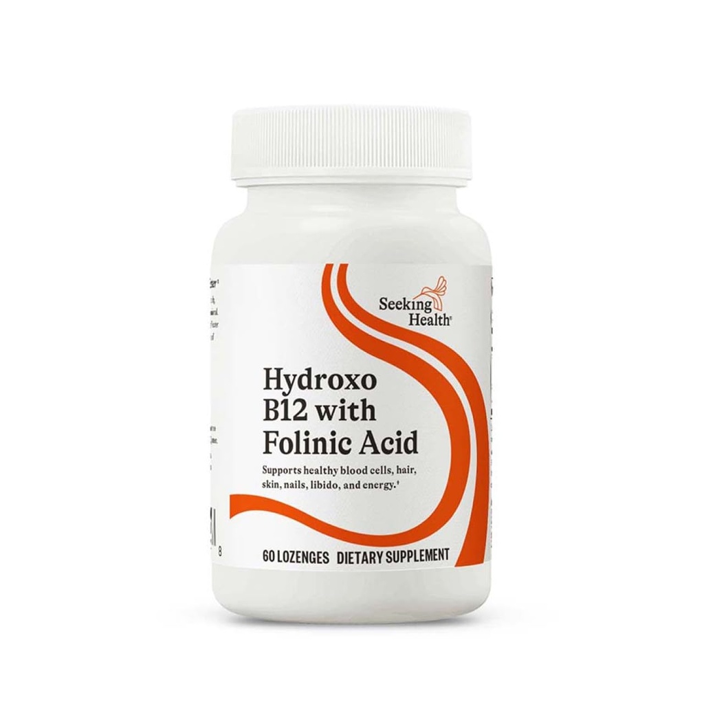 Folinic 酸と健康の Hydroxo B12 を見る - Folate の非メチル化された形態の補足 - 心の健康サポートのためのビタミン B12 の複合体 - 60 の Lozenges