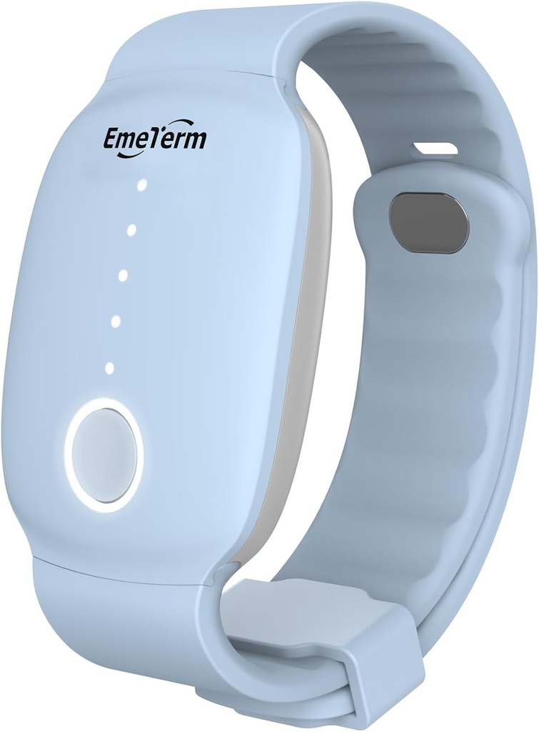 EmeTerm ファッション FDA クリア リーブ 吐き気 電極 刺激器 モーニング 病気 モーション トラベル 病気 嘔吐 充電式 いいえ ゲル 薬 副作用なし リスト バンド