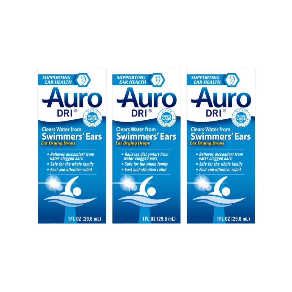 Auro-Driの耳の水乾燥の援助、助けのSwimmersの耳、1 Fl Oz (パッキング3)