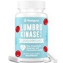 Lumbrokinaseの補足、1.2,000,000 LKU - 120mgのカプセル、プロテオリンの酵素および草のブレンドとの有効なNatokinaseの代わり