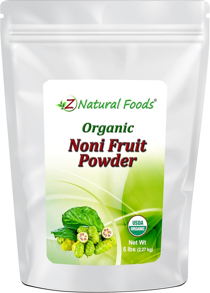 Z自然食品のNoniのフルーツの粉-有機性未加工非GMOグルテンフリーのスーパーフード-サポート健康な消化及びエネルギー-必須栄養素及び酸化防止剤-飲み物及び調理法と混合して下さい、5ポンド