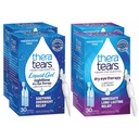 TheraTears Nighttime Therapy Lubricant Eyedrops for Dry Eyes, Preservative Free, シングルユースバイアル, クリア, 60 カウント, 0.6 Fl Oz with TheraTears Eye Drops for Dry Eyes, 60 カウントシングルユースバイアル