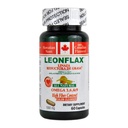 LEONFLAX、100%の本物のカナダの亜麻の種、あなたの消化器の健康、60のカプセル、びんを改善して下さい