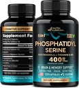 L-テアニン、マグネシウム&ビタミンB6、Rhodiola rosea - 脳、メモリ&フォーカスサポート - 認定非GMO、自然由来&バイオ利用できる - 米国製 - 120 Сapsules