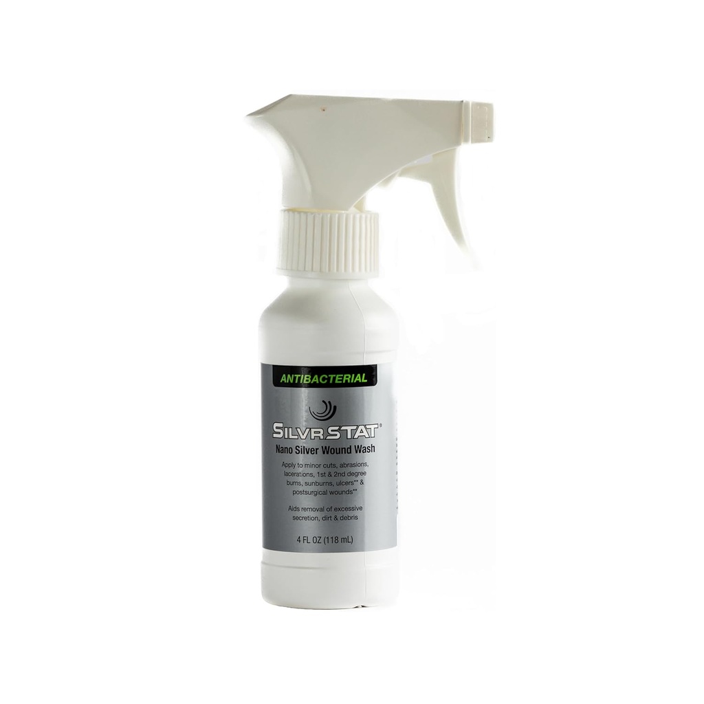 SilvrSTAT ナノシルバーワウンドウォッシュスプレーヤー | 除草&ファインミストスプレー | 4 fl oz