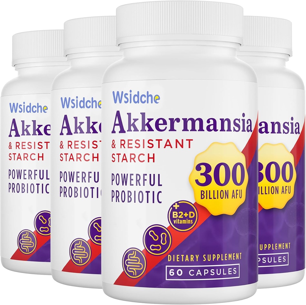 300 Billion AFU Akkermansia Muciniphila、女性のためのGLP1の補足及び人、GLP-1のためのAkkermansia Probiotic、消化器、腸、免疫及び全面的な健康は、ガットの消化管のライニング機能を高めます- 240Capsule