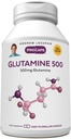 ANDREW LESSMANグルタミン500mg - 60カプセル - 無料のフォームアミノ酸。 骨格筋、消化管の健康をサポートします。 健康な腎臓、肝臓、心臓、脳を維持します。 飲みやすいカプセル。