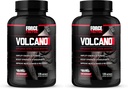 Force Factor Volcano Pre Workout Nitric Oxide Booster Supplement for Men with Creatine and L-Citrulline to Boost and Energy, Help Build Muscle, Better Pump and Workout, 120 Capsules (Pack of 2)