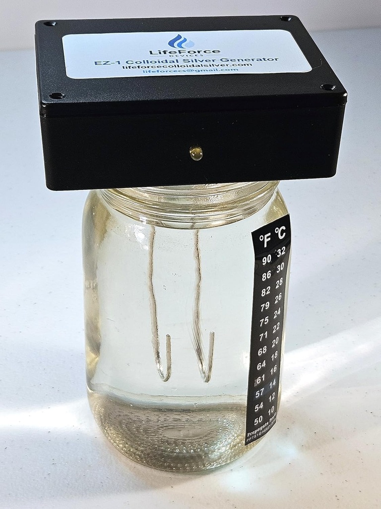 EZ-1デラックスコロイドジェネレータパッケージ(10ゲージシルバーワイヤー) - 16分で32ozを作る