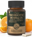 男性と女性のためのプレバイオティクスとプロバイオティクス - 35 Strains Probiotics 100 Billion CFU for Gut & Digestive Health, 完全菜食主義者のAcdophilus Probiotic Supplement, Non-GMO Raw Probiotics 60カプセル