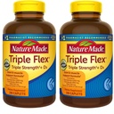 Nature Made TripleFlex、グルコサミンコンドロイチンとMSM - 2ボトル、200カプレットそれぞれ、400カプレット合計