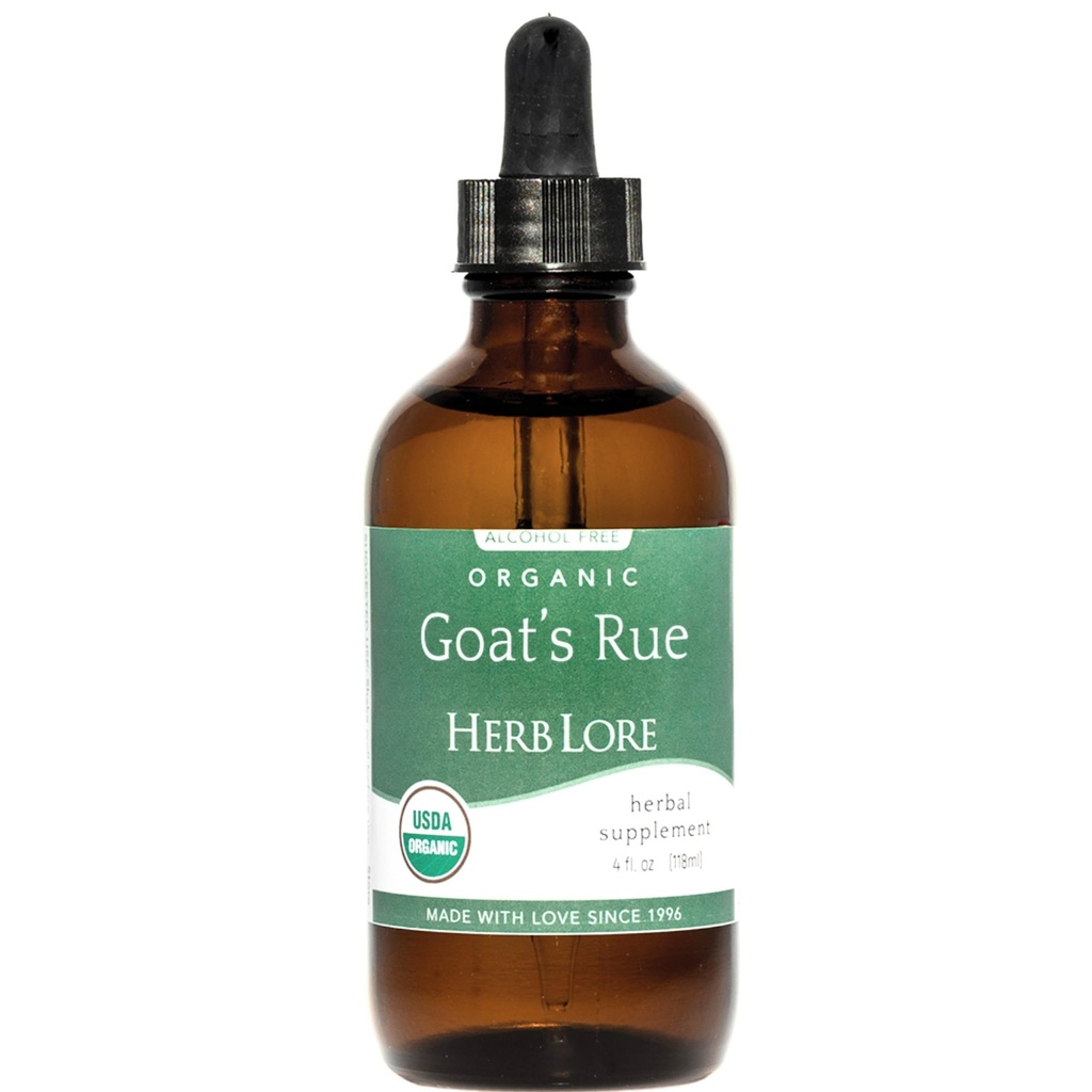 Herb LoreオーガニックGoats Rue Tincture - BreastfeedingのためのLactationサプリメント - Breastmilk生産サポートにより、Brast Milk Supply(4 fl oz)を増加