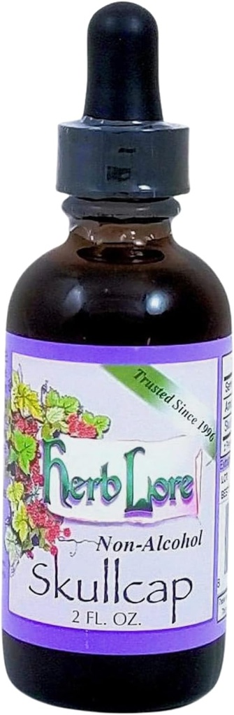 Herb Lore Skullcap Tincture - 液体自然草の睡眠補助金 大人と子供(2 fl oz)
