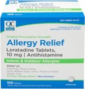 質の選択 24 時間アレルギー薬、屋内及び屋外のアレルギー、Loratadine 10mgのAntihistamineのための非眠気の救助のためのアレルギーの薬、Loratadine及び水目の100の計算