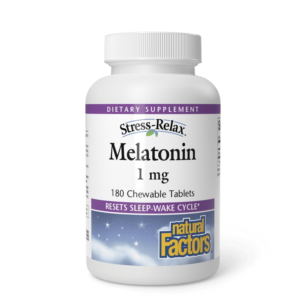自然な要因、自然な睡眠の援助による圧力RelaxのMelatonin 1のmgは、睡眠漏出周期、180のchewableタブレット(180のサービング)、Peppermintの味をリセットします
