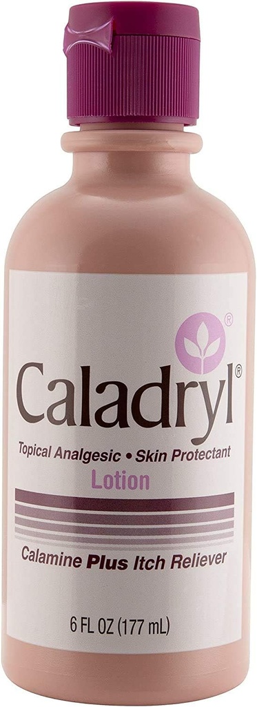 Caladryl のピンクのカラミンの皮の保護剤プラスのイッチの救助、6 のオウンス ビン(2 のパック(6.0 Ounce)))))