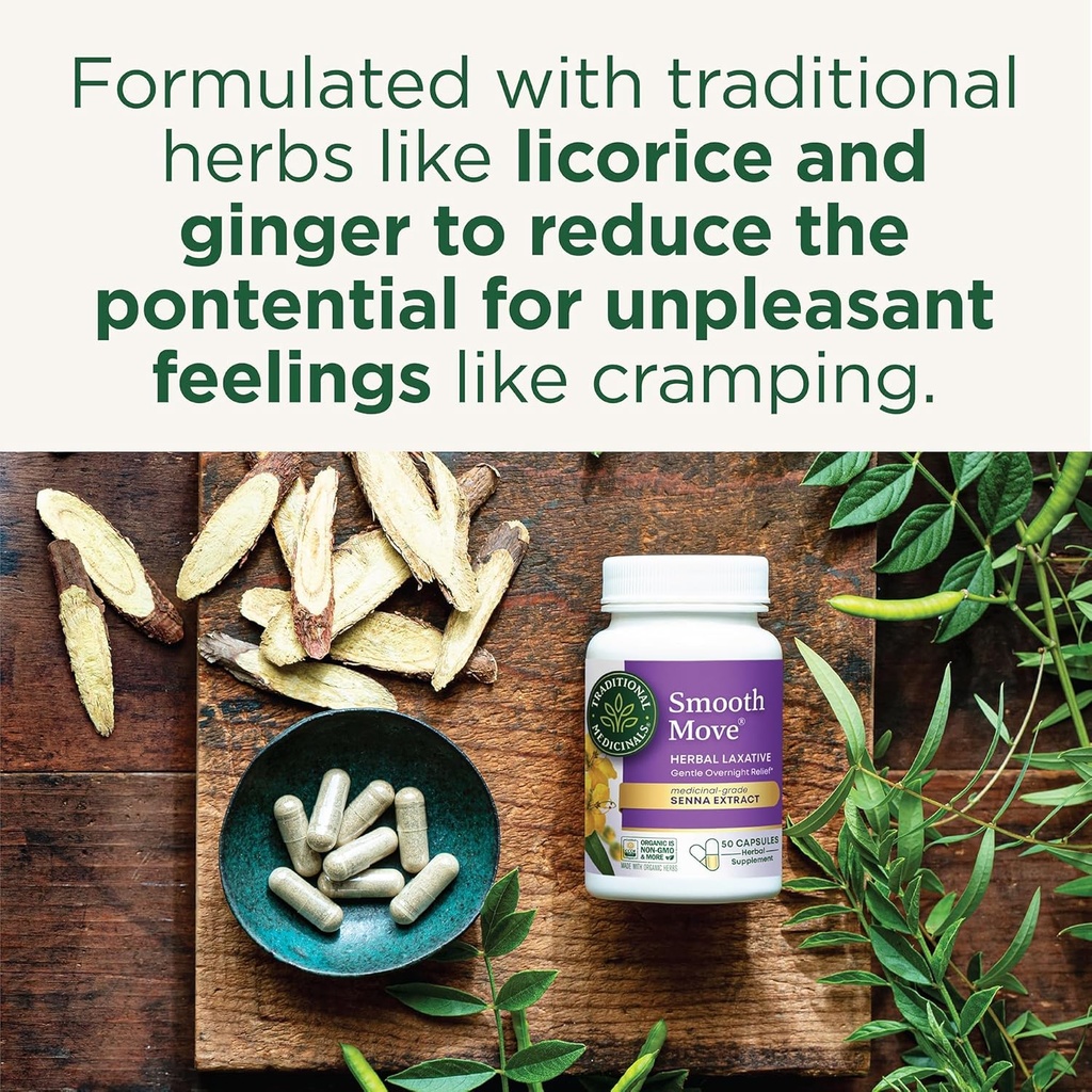 従来の薬用医薬品の滑らかな移動のセンナのLaxativeのカプセル、自然な草の便秘の救助、50のカプセル(2のパック)