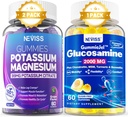 2Pack Potassium Magnesium Gummies + 1Pack Glucosamine Filled Gummies