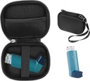 CaseSackの喘息の吸入器のホールダーの箱、大人のための便利な吸入器のための密集したおよび丈夫な箱および子供は、Pillsのための部屋および他の要素(黒)を
