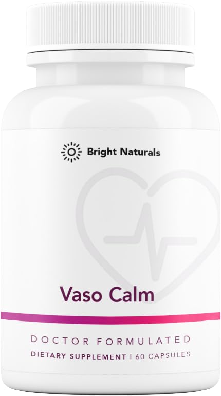 Vaso Calm - 健康な血のバランスの補足 - 特徴 発酵させたニンニク、Celeryおよびブドウの種のエキス、ハイビスカスおよびビタミンK2 - 米国製
