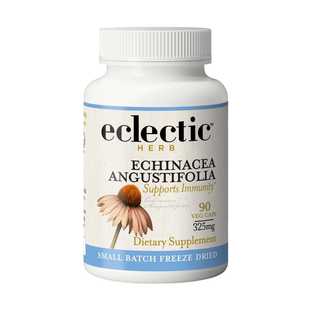ECLECTIC INSTITUTE 生新鮮な凍結乾燥非GMO Echinacea Angustifolia | 90 CT (325 mg)