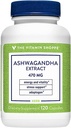 ビタミンShoppe Ashwagandha Extract 470MG - エネルギーとバイタリティを提供するハーブサプリメント、ストレス管理(120カプセル)