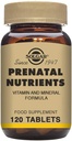 Solgar Prenatal Nutrients - 120 Tablets - Multivitamin & Mineral Formula for Pregnant & Lactating Women - Vegan, Kosher & Gluten Free - 30 Servings
