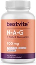 BESTVITE N-アセチルグルコサミン(N-A-G) 700mg(120カプセル) - ステアレートなし - 非GMO - グルテンフリー