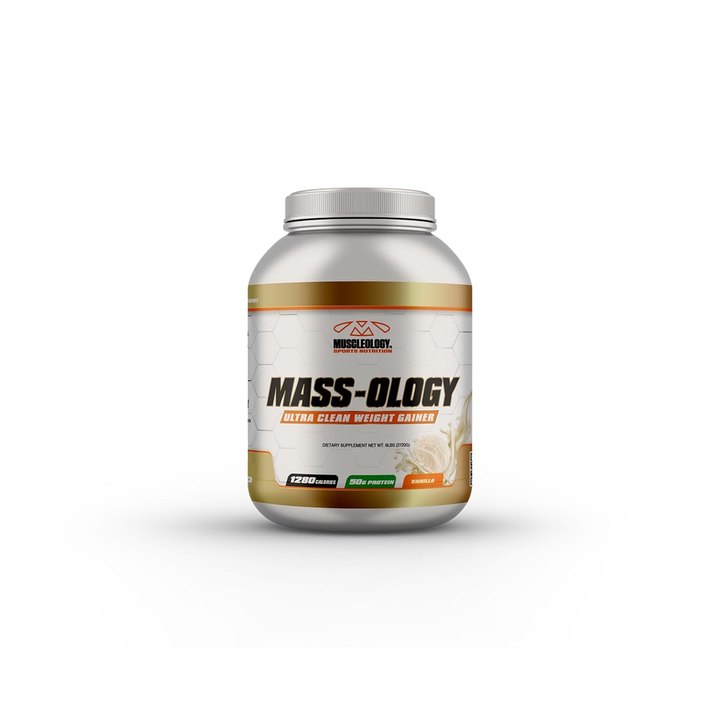 MUSCLEOLOGY 体重計 | 乳液プロテインパウダー | 男性と女性のための筋肉ビルダー | バニラ、7.8ポンド