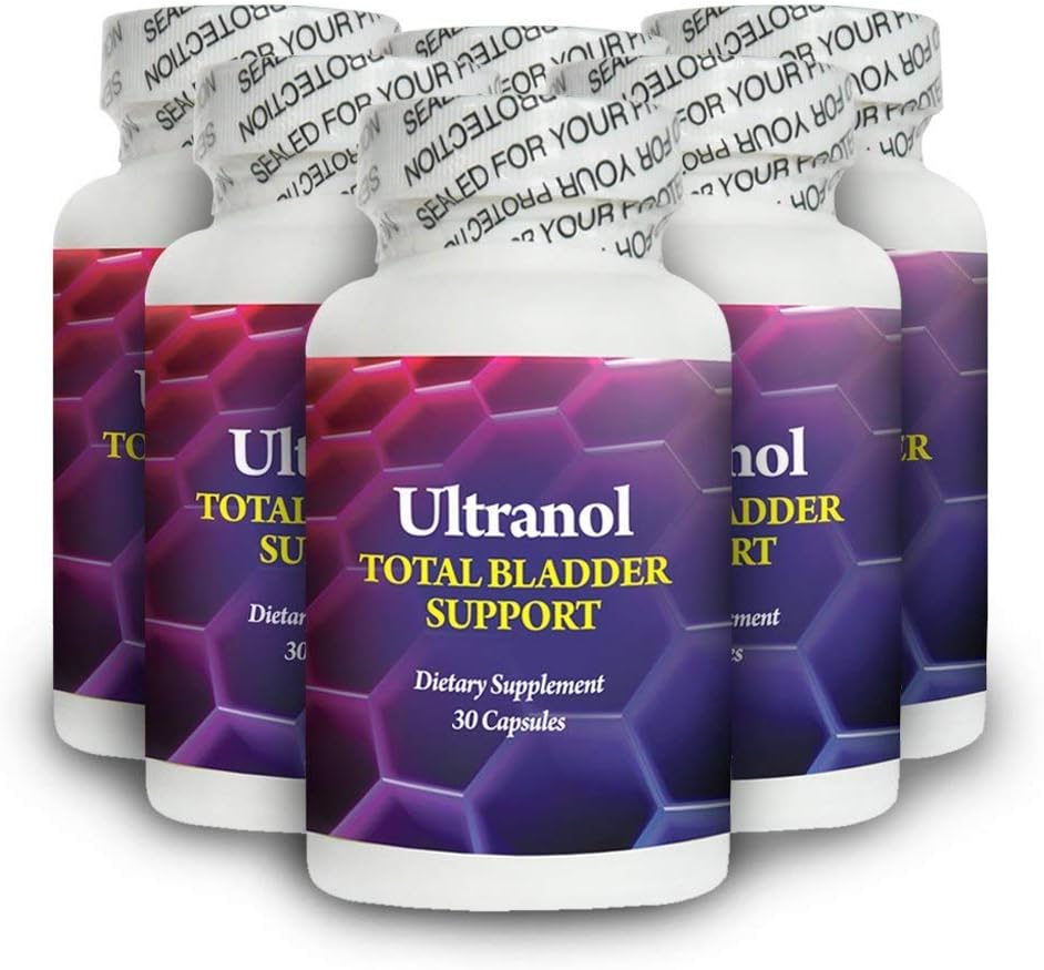 Ultranolトータルブラッドダーサポート - 尿の健康、過剰活性膀胱制御、無禁 - リークと緊急性を削減 - 6ボトル - 180カプセル