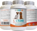 免疫システム犬の食糧-犬のLYSINEの粉-純粋な粉の形態-免疫システム サポート- Vet推薦される- lysineの倍強さ- 1本のびん(8oz 226.8グラム)