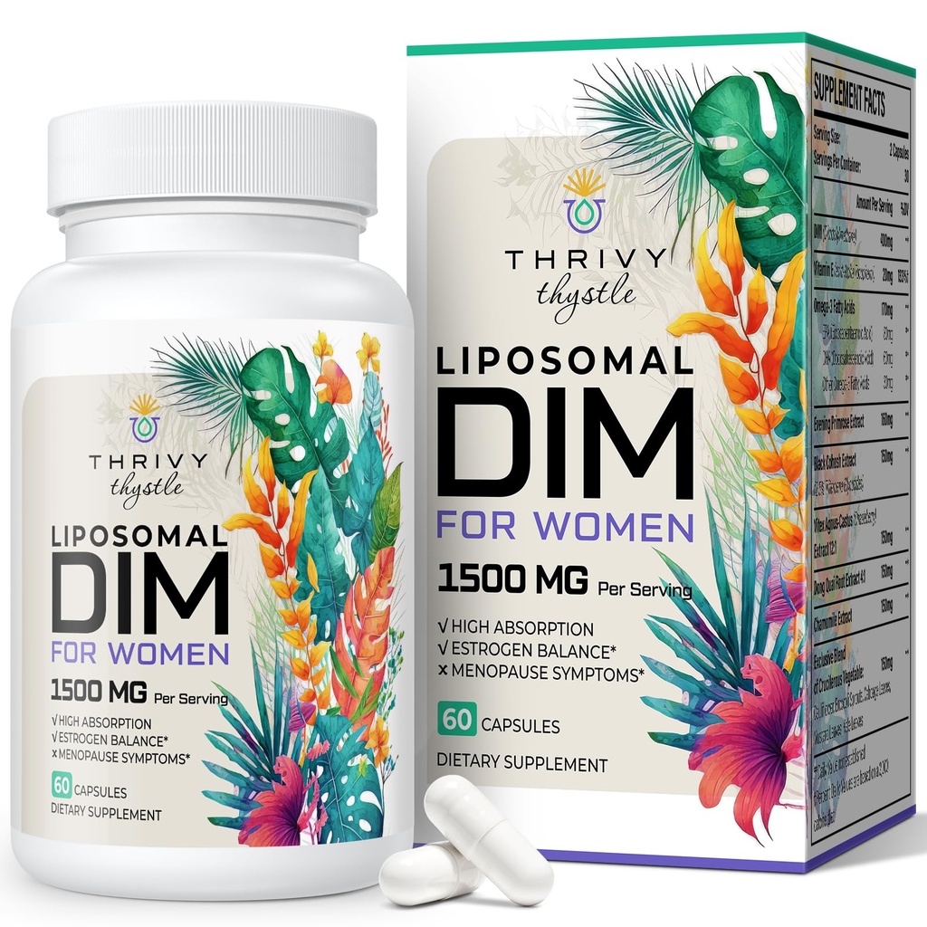Liposomal DIMの補足- 1500のmgの女性DIMの補足-ビタミンE、夕方のPrimrose、黒いCohosh、オメガ3脂肪酸を含むエストロゲンの補足