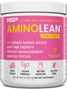 RSP NUTRITION AminoLeanプレワークアウトパウダー, ビーガン BCAA アミノ酸とアミノ酸エネルギー&重量管理, 自然カフェイン, 男性と女性のためのプレワークアウトブースト, 30 サーブ, ピンクLemonade ...