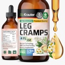 BIO KRAUTER レッグ クランプチンとチンキ - ジンジャー & レッグ クランプのためのカモミール 液体エキス - ナチュラル アルコール & 砂糖無料式 - ビーガンドロップ 4 Fl.Oz.