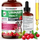 MaxBuddyナチュラルUTIトリートメントサポート - クランベリー尿路感染症ケア&猫と犬の予防補助 - 腎臓と膀胱ウェルネスサプリメントドロップ - 尿の流れのサポート