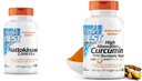 医師のベストナトキナーゼ、非GMO、ビーガン、グルテンフリー、270ベジギーキャップ&DRB-00107 C3コンプレックス&バイオパイン500mgのターメリックルートからの高吸収クルクミン