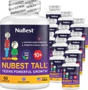 NuBest Tall 10 + プレミアム骨強度フォーミュラ、Calcium、ビタミンD3、ビタミンK2、マルチビタミン10 +年齢10 +のための免疫と全体的な健康を強化 | パック12