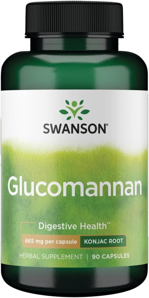 Swanson Glucomannan (Konjacの根) 665のmg 90の帽子