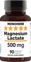 マグネシウムLactate 500のmg - 90のベジタリアンのカプセル