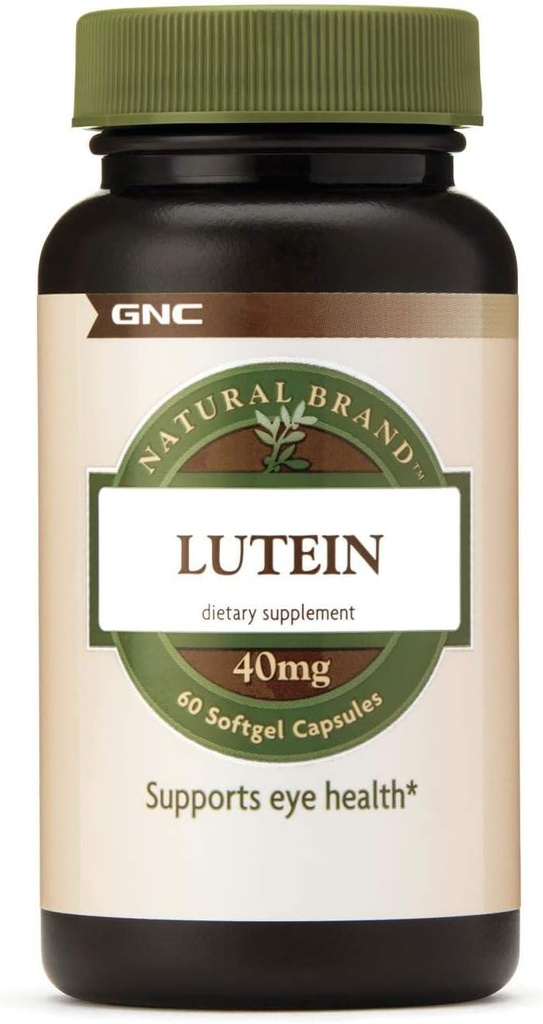GNC Lutein 40mgは、目の健康、60のSoftgelsを支えます
