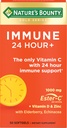 Nature's Bounty Immune 24 時間 +、Ester-C、1000 mgのビタミンC、D&亜鉛、グルテンフリー、迅速なリリースSoftgels、1日あたりの2 Softgels、50のカウントからの24時間の免疫サポートを備えた唯一のビタミンC