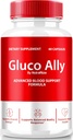 NutraRize Gluco Allyカプセル、公式GlucoAlly Pills、包括的な血液サポートフォーミュラ、健康的なレベルを維持するためのすべての自然なサプリメント、プレミアムGluco-Ally Capsulasレビュー(60カプセル)