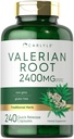 Carlyle Valerian Root カプセル 2400mg | 240 カウント | ハーブ エキスの補足 | 非GMO、グルテンフリー